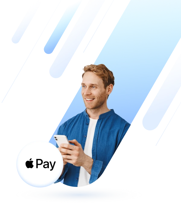 Person paying with Apple Pay